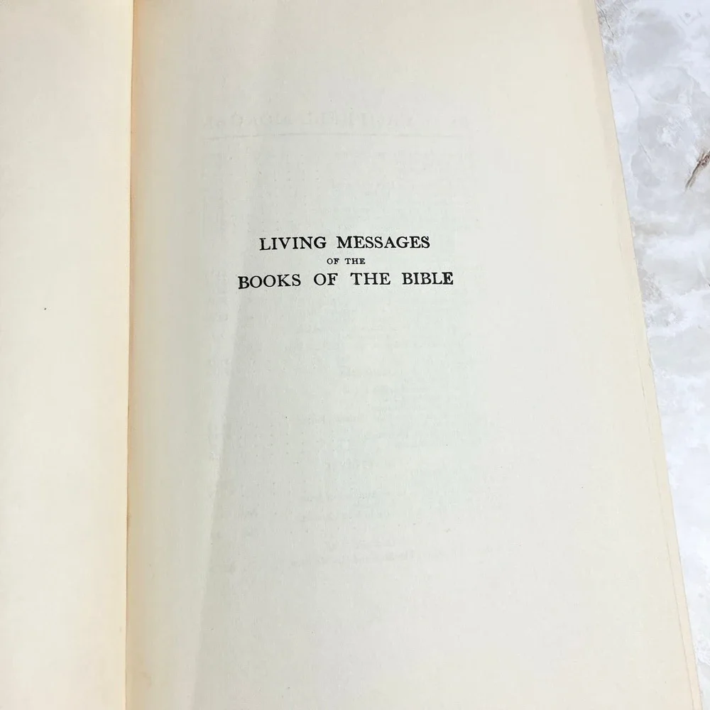 Living Messages Of The Books Of The Bible Genesis To Malachi 1912 Old Testament